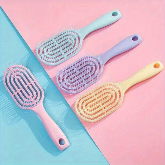 Tangled Hollow Out Massage Comb Detangling Hair Brush Wet Curly Brushes Girl Women Hairs Styling Tools Hair Care Accessories SS69