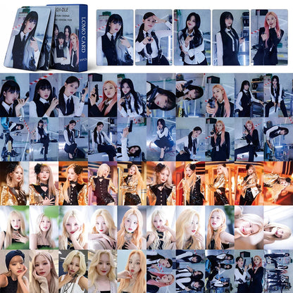 KPOP 55cards/set (G) I-DLE Album Card I FEEL Album GIDLE Ye Shuhua MINNIE Printed Photo Card LOMO Card Gift For Girls Collection SS69