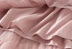 Tiered Tulle Maxi Skirt - Elegant A-Line High Waist Mesh