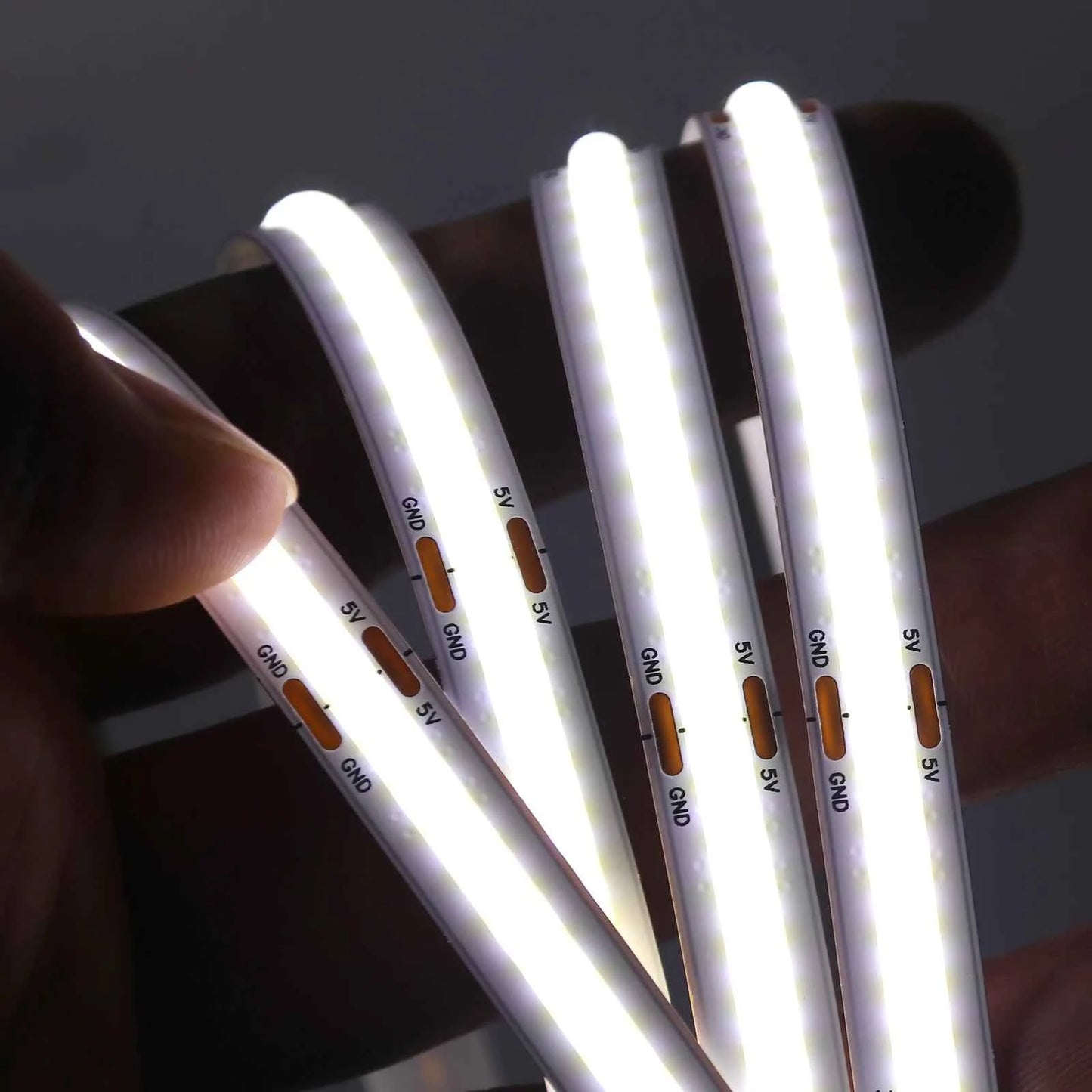 DC 5V USB COB Strip 3MM 5MM 8MM White/Pink/Red/White/Yellow/Yellow/Ice Blue/Green Flexible Ribbon Rope Home Decor TV Backlight