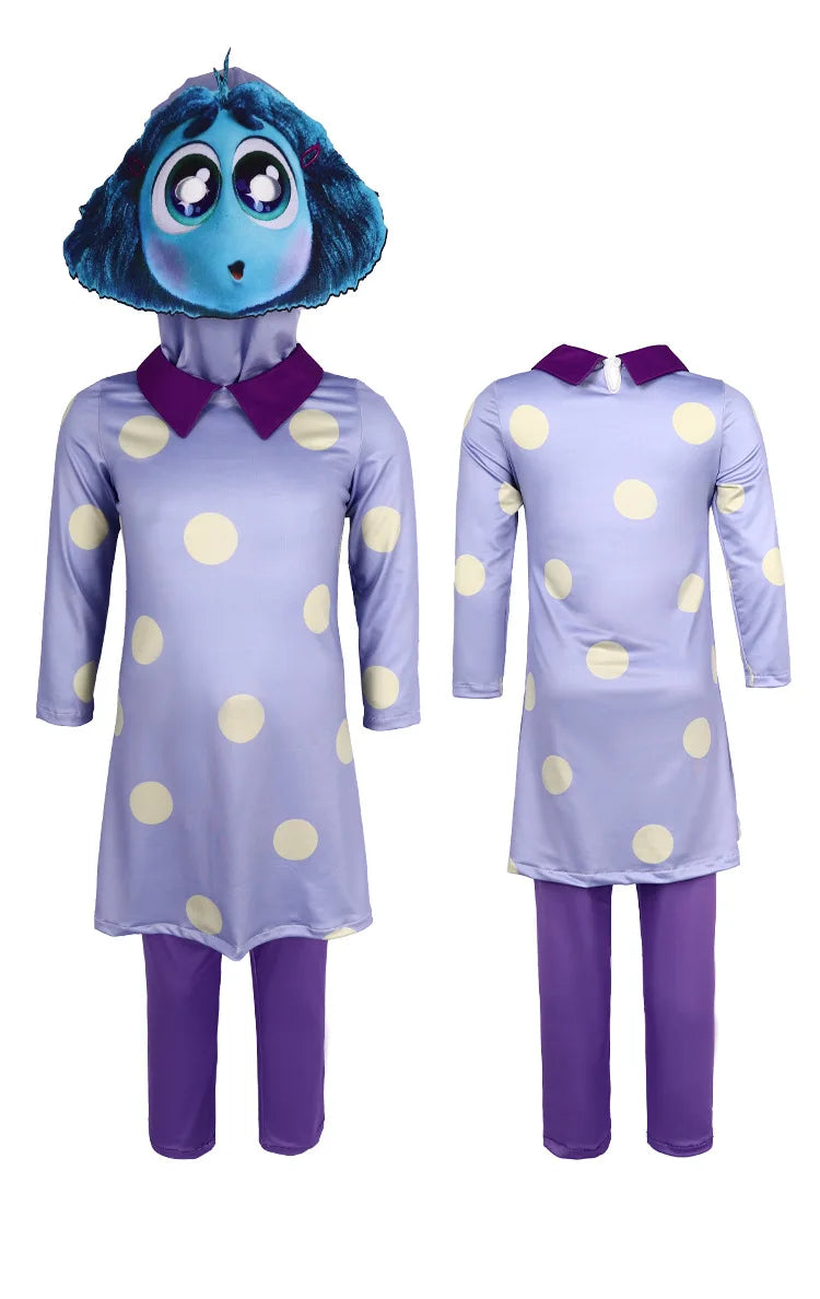 Inside Out Joy Cosplay Costume Unisex Polyester Jumpsuit for Halloween