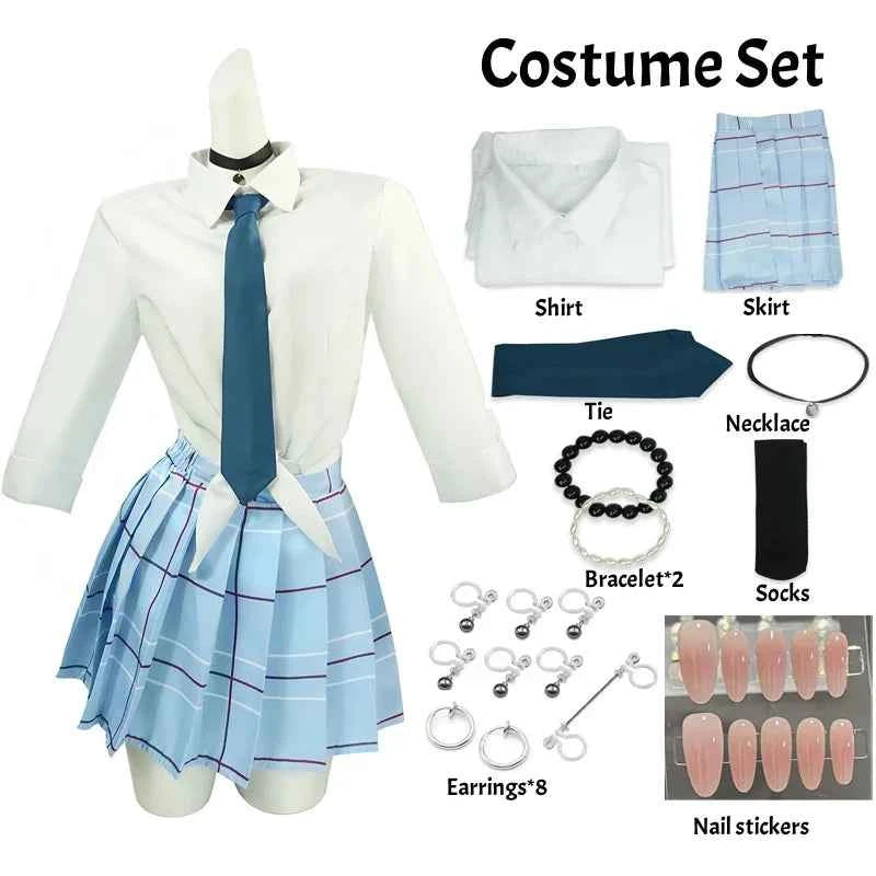 Kitagawa Marin Cosplay Anime My Dress Up Darling Kitagawa Marin Cosplay Costume Dresses Womens Japanese School Girl Uniform COS