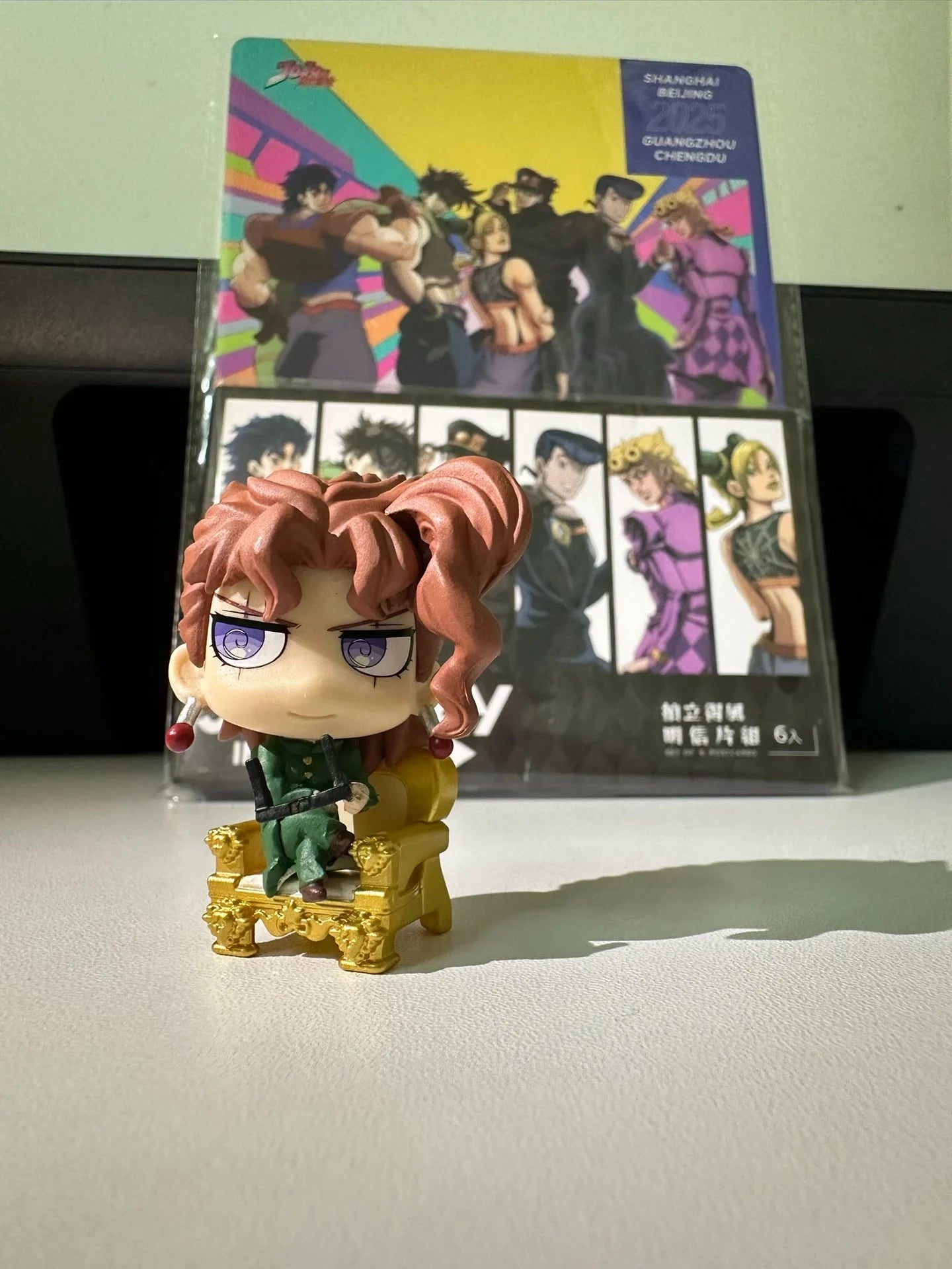 BANDAI JOJOs WORLD3 Bizarre Adventure Action Figure Toy Amine Q Version 4.5cm DIO Bruno Bucciarati Toys Gifts