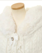 Godivana Lolita Faux Fur Cape with Batwing Sleeves