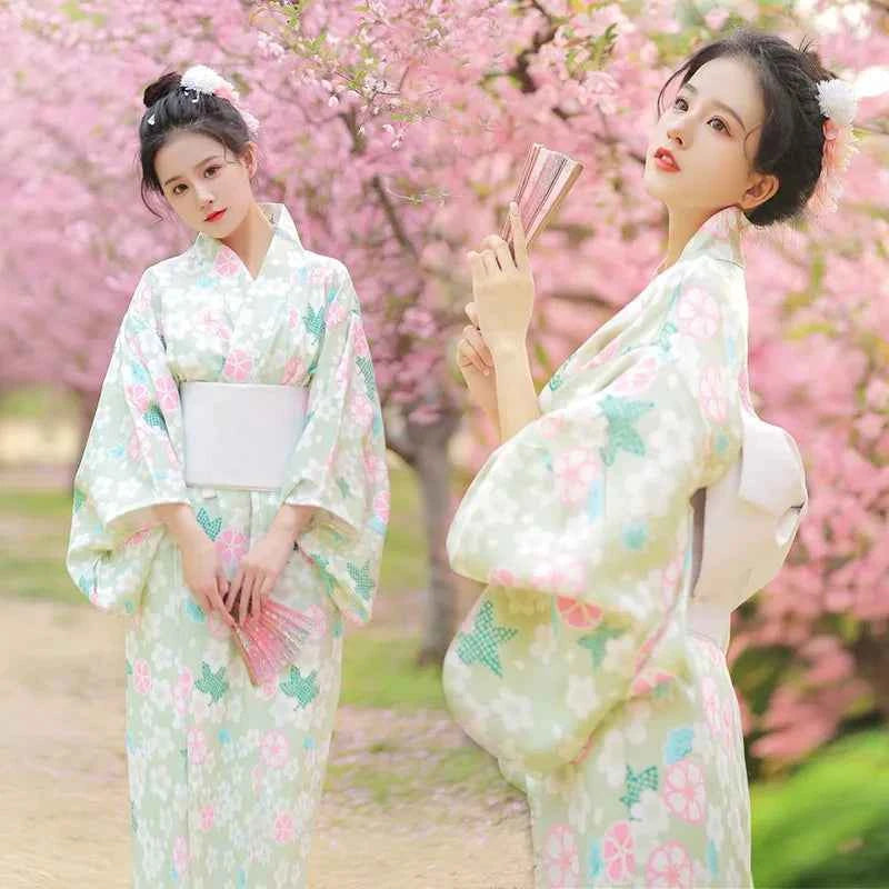 Fashion Photography Clothes Party Dress Japanese Kimono Cosplay Yukata Women Clothing Traditional Ethnic Style Streetwear Stage