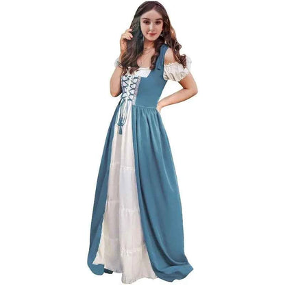 Medieval Renaissance Drama Dance Costume Halloween Girdle Cos Dress Halloween Costumes for Women Dress Love Live Cosplay