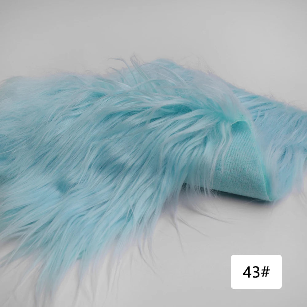 Faux Fur Fabric 8cm Long Pile Cosplay Patchwork Sheet
