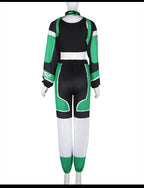 Green K-POP Jazz Dance Costume Set for Women