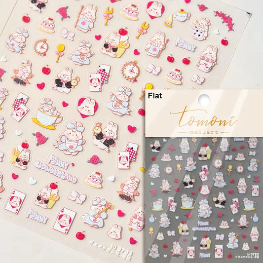 Cute Jelly Pink Cat Paw Print Nail Sticker Kawaii Pink Black Cat Claw 5D Embossed Self-Adhesive Nail Art Sticker Nail Art Decal SS69 7.69 TO3783