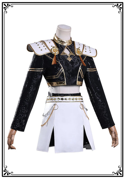 Black Golden Rumi Zoey Mira Cosplay Cosplay Costume Wig Women Suit Halloween Party Role Playing Outfit