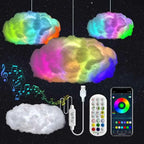 39.3inch 3D Thunder Cloud LED Ambient Light Remote and APP Control DIY Color Changing Light lamp for Game Room Party Club