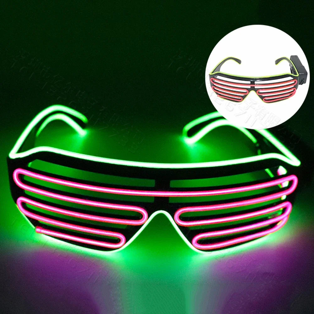 LED Glow Glasses with Blinking Modes for Parties