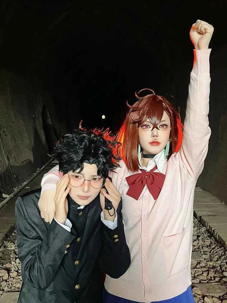 Anime Dandadan Cosplay Costume Aira Shiratori JK Sailor Skirts Outfit Suit Momo Ayase Ken Takakura Jackets Pants Wig School Sets