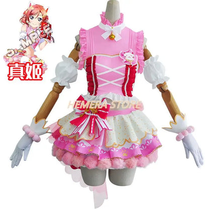 In Stock Anime LoveLive Cat Twin Tail Arcade Game 9 Characters Cosplay Costume Tojo Nozomi Nico Honoka Umi Rin Maki Eli Full Set - SS69