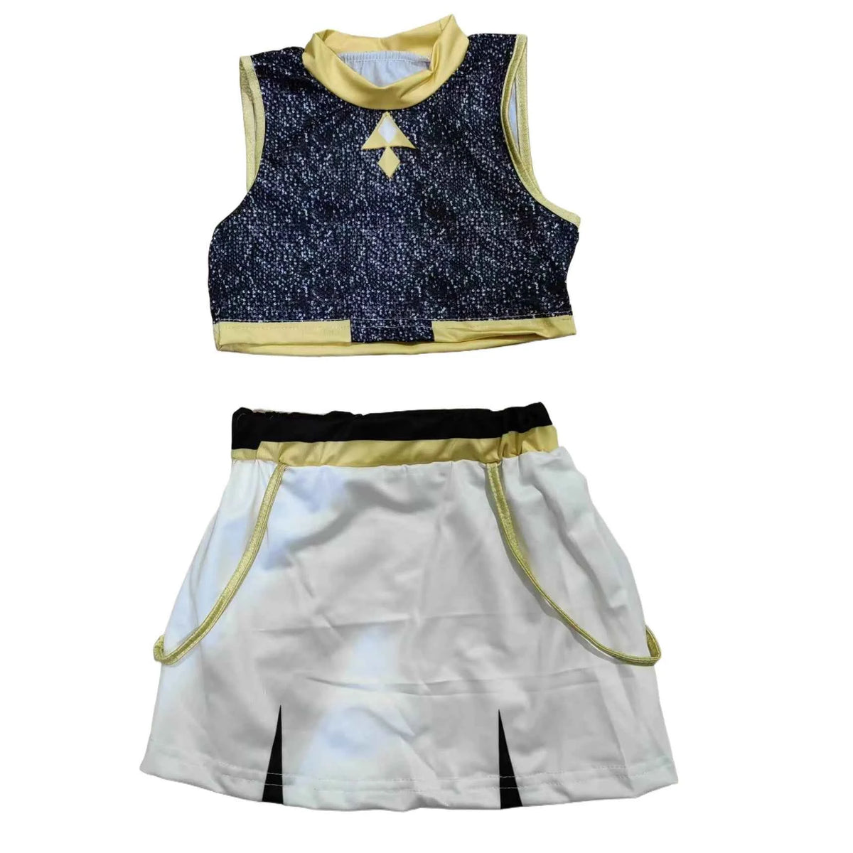 Kids Anime Cosplay Girl Costume Group Idol Singer Performance Show Black Golden Costume Child Halloween Party Clolthes Outfit