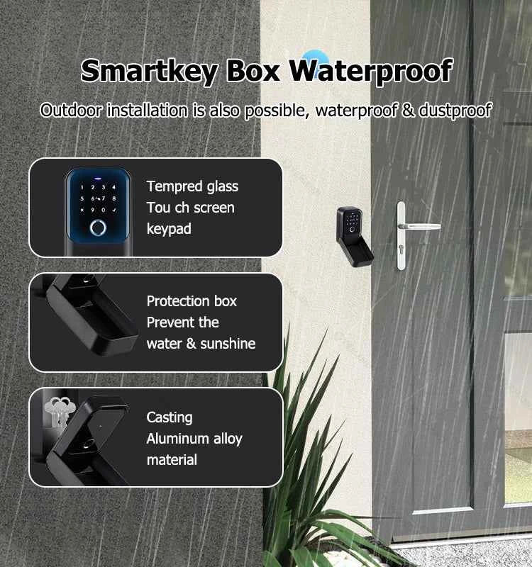 TTlock Smartkey Lock Box Home Key Wireless Smartlock Box Electronic Key Box App Digital Code Bluetooth Key Safe Padlock for Host