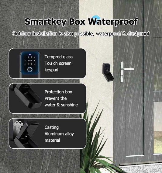 TTlock Smartkey Lock Box Home Key Wireless Smartlock Box Electronic Key Box App Digital Code Bluetooth Key Safe Padlock for Host
