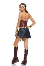 Women's Superhero Bodysuit Costume with Headgear for Cosplay