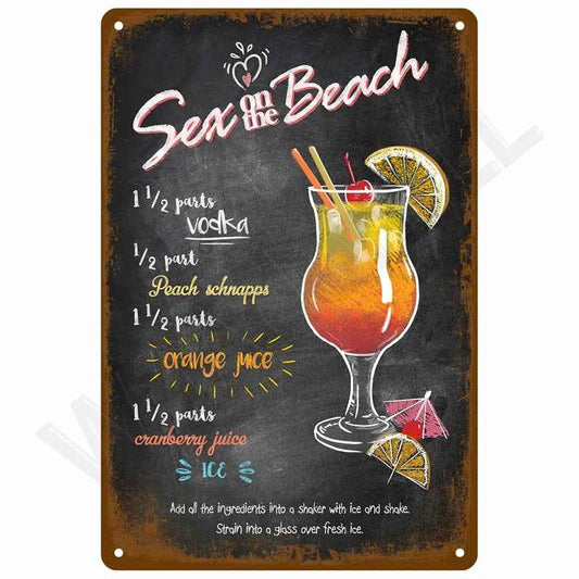 Vintage Tin Sign Home Decor Items Wall Decor Art Wall Mural Room Decoration Items Decor Men Retro Metal Sign Plate Bar Posters