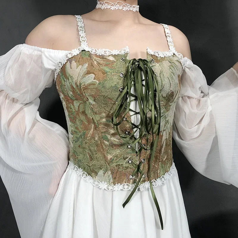VISIVANEC Lolita Corset Tank Top Women's Slimming Bustier