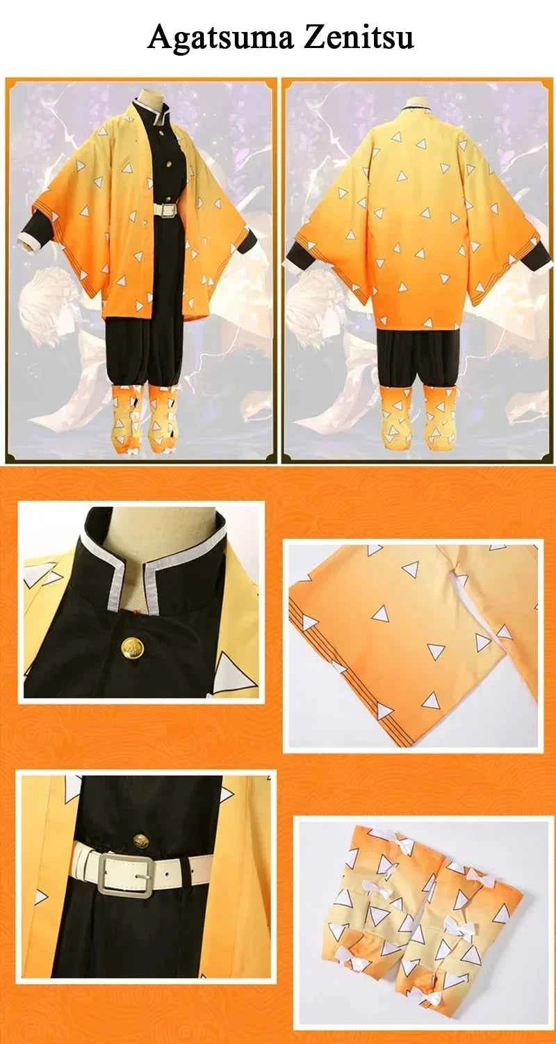New Demon Slayer Cosplay Tanjiro Nezuko Cosplay Kids Shinobu Costume Japanese Anime Cartoon Halloween Costume Christmas Gifts