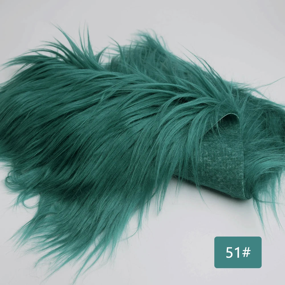 Faux Fur Fabric 8cm Long Pile Cosplay Patchwork Sheet