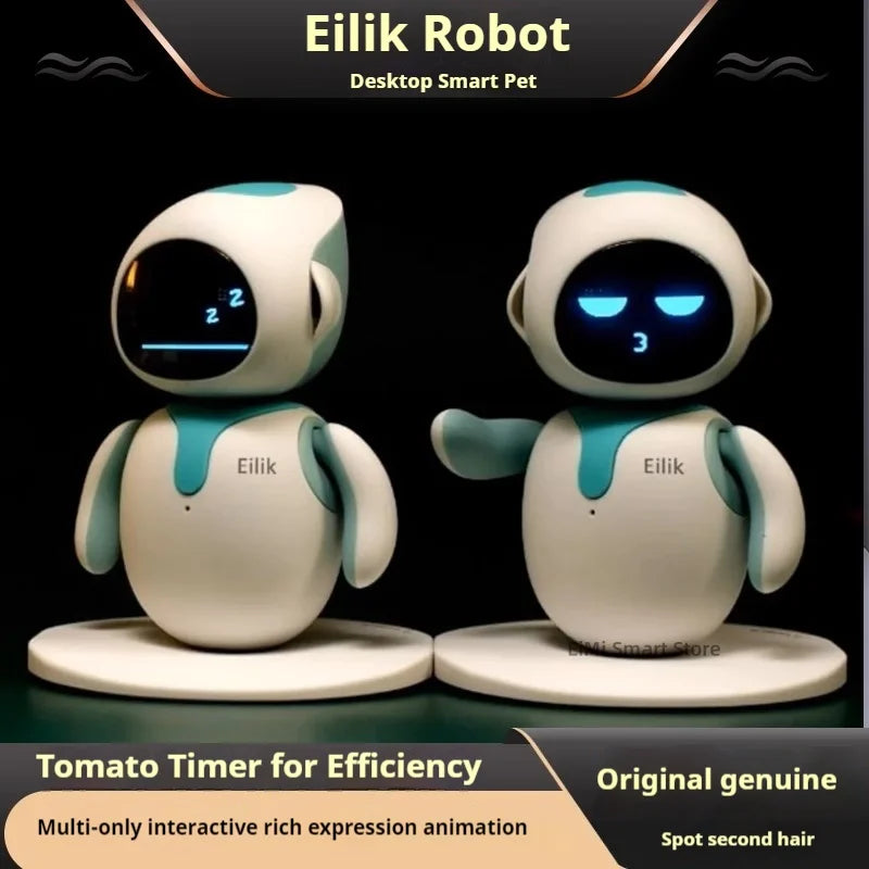 Original Eilik Smart Robot Electronic Automation Ai Robot Emotional Interaction Vocal Multiple Mode Cute Blue and Pink Gift SS69