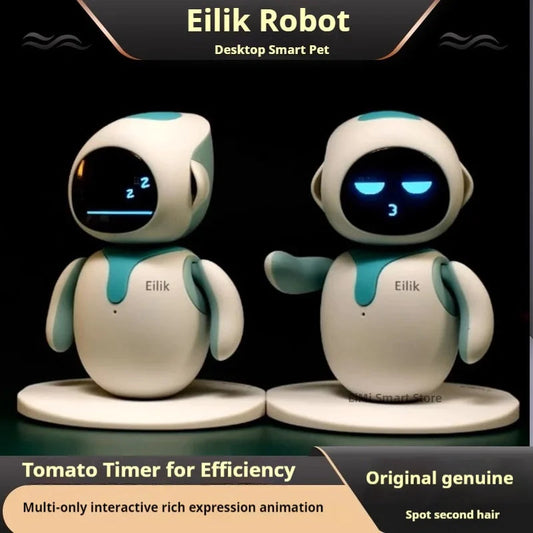 Original Eilik Smart Robot Electronic Automation Ai Robot Emotional Interaction Vocal Multiple Mode Cute Blue and Pink Gift SS69