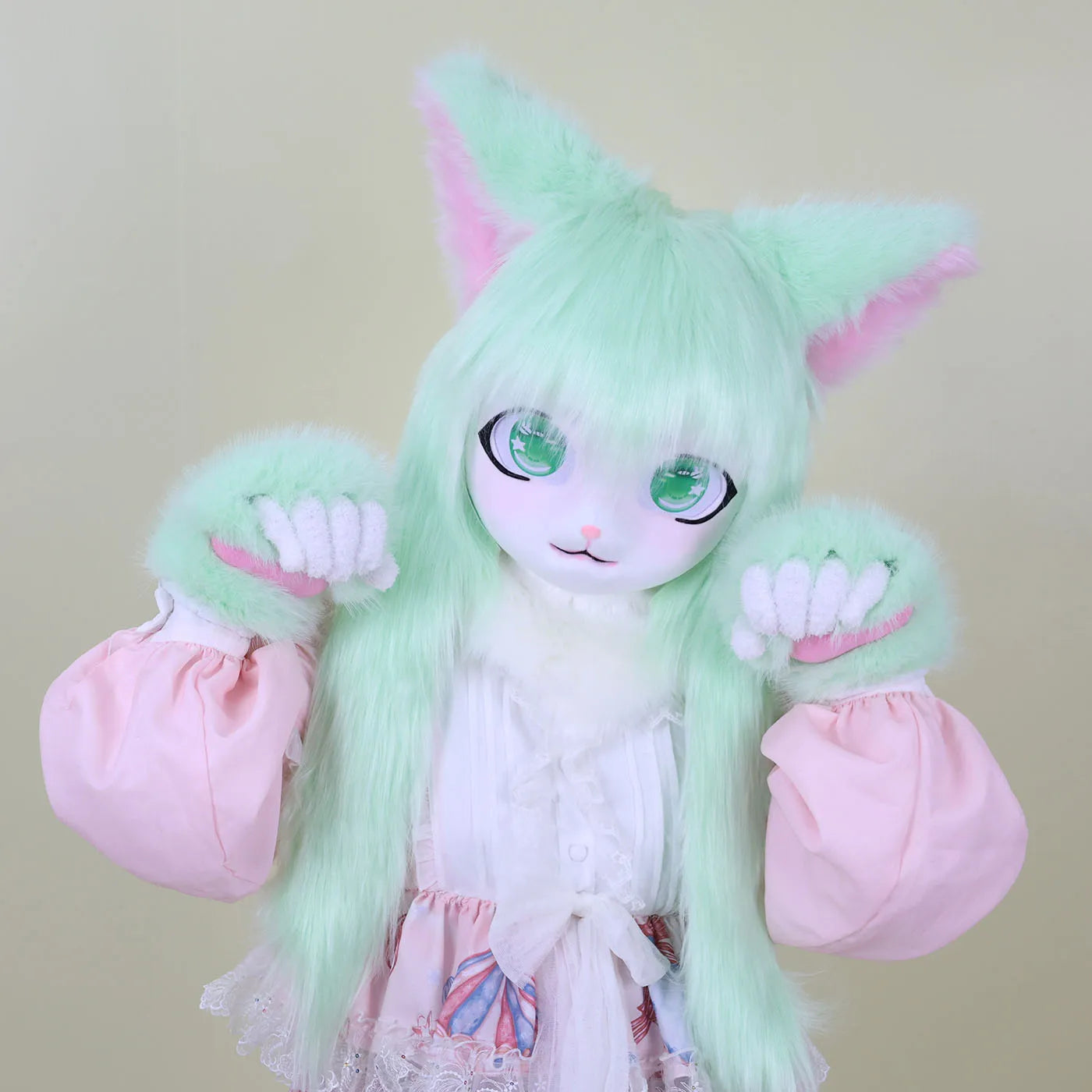 Furry Kigurumi Animal Cosplay Mask - Polyester Costume Head