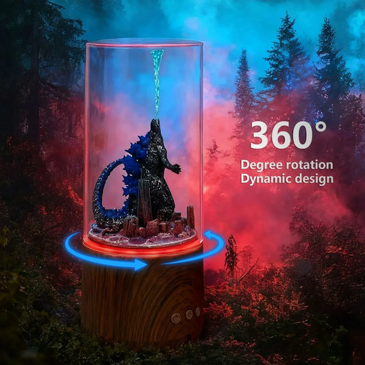 ZHUANGHUANC Alien Resin LED Lamp Stand Novelty Extraterrestrial Decor