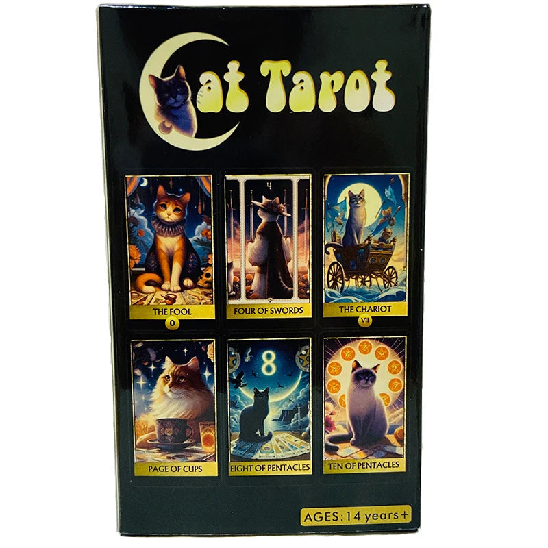 Cat tarot cards A 78-Card Deck Tarot Oracle Cards For Beginners Learning Fortune Telling Game Divination Tools For All Skill SS69