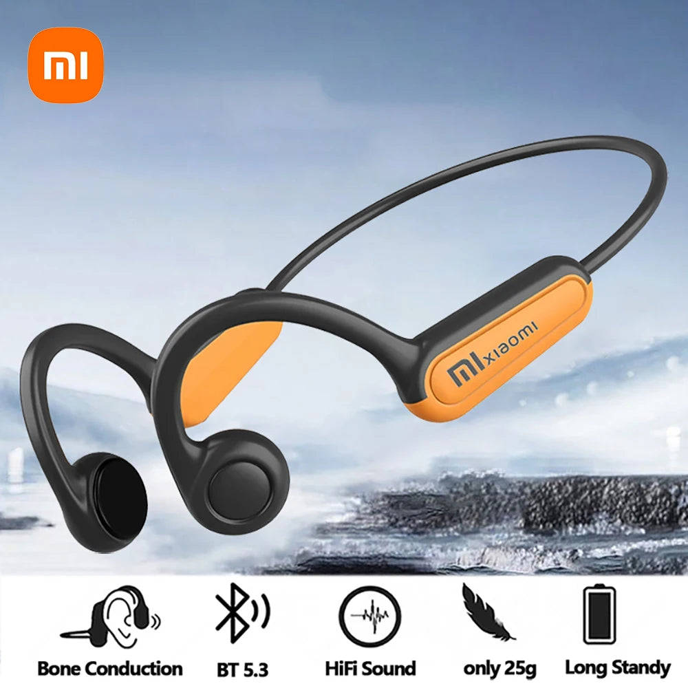 Xiaomi Mijia Bone Conduction Earphones Bluetooth 5.3 Sports Wireless Headphones Ear Hook Waterproof Headset for Running Driving SS69