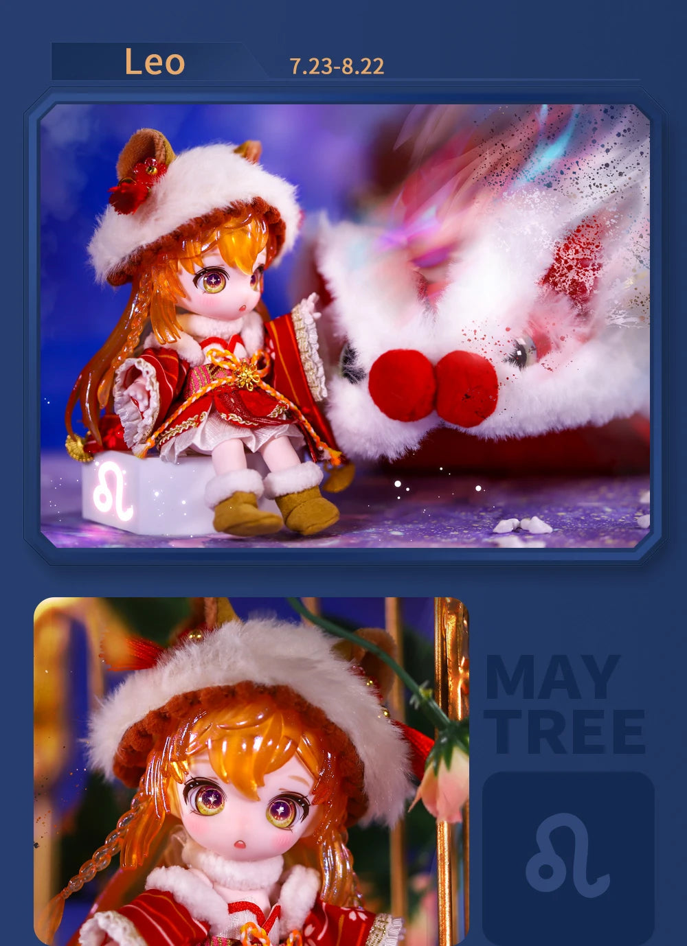 ICY DBS Dream Fairy Maytree OB11 doll 13 ball joint body constellation series Collectible Cute Animal 13cm SD gift BJD SS69