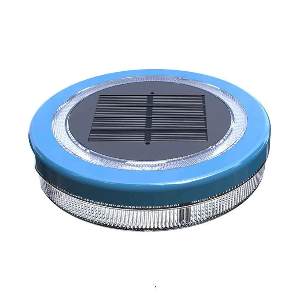 Solar Floating Pool Light Upgraded Waterproof Swimming Pool Lamp Outdoor Decorative Light Blue LED Floating Garden Pool Light