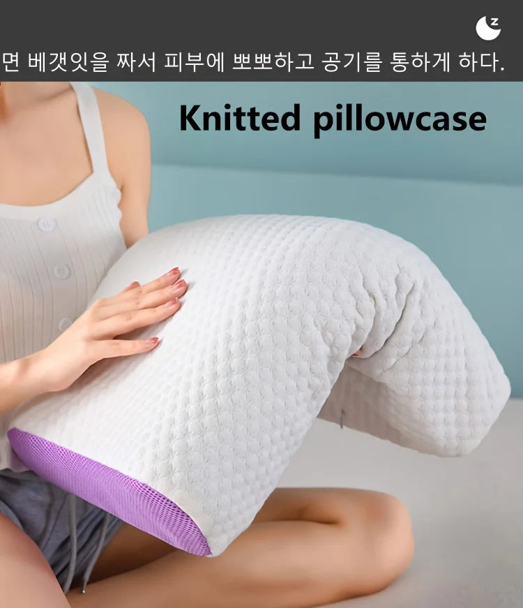 SS69 TPE Breathable Air Layer Cervical Neck Pillow, Washable Memory Pillow