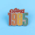 Vintage Cassette Tape Enamel Brooch Pin Retro 80s 90s