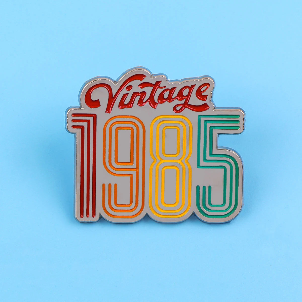 Vintage Cassette Tape Enamel Brooch Pin Retro 80s 90s