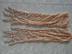 Women's Rhinestone Mesh Opera Gloves - Sparkling Crystal Long Stretch