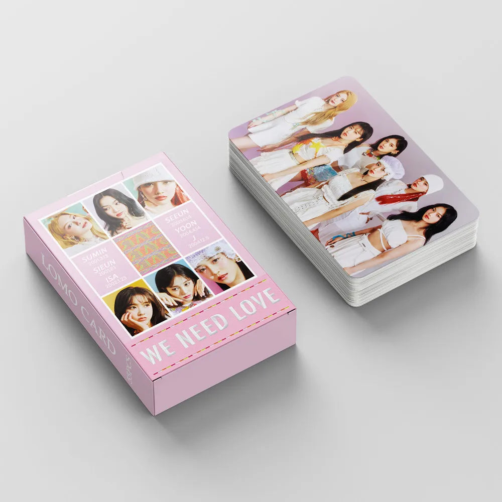 50 Cards / Set Stayc New Album Laser Card Lomo Card Girl Group Print Photo Card Beautiful Photo Fan Girl Gift Small Card Kpop SS69