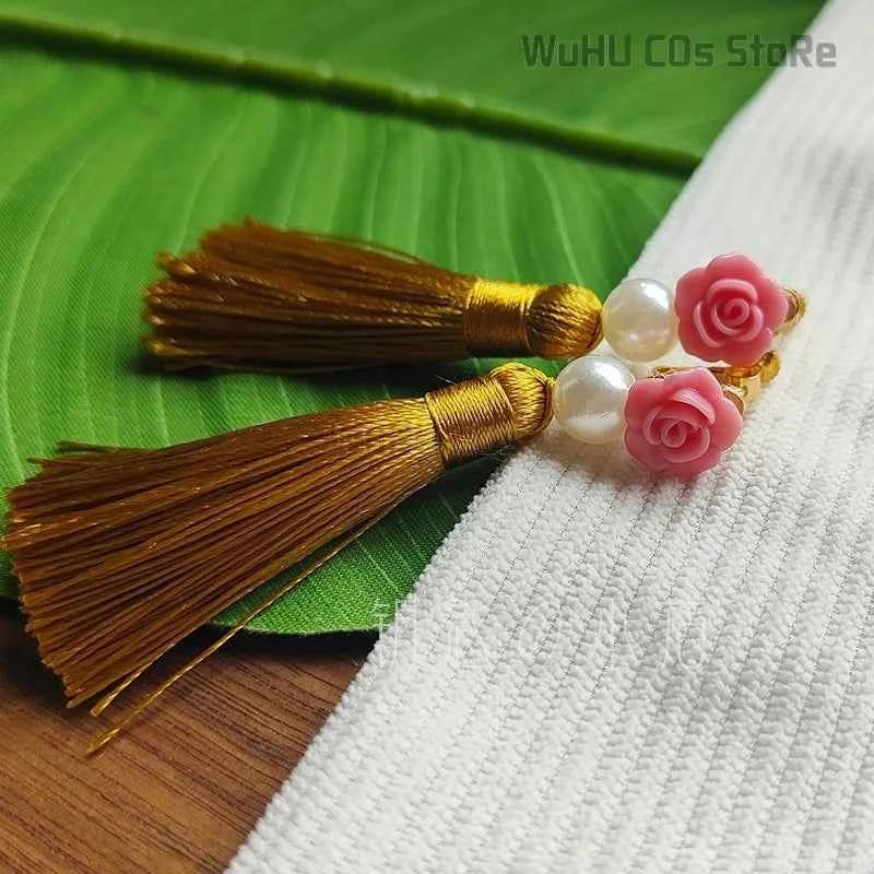 Maomao Necklace Hairpins Cosplay Accessories Anime The Apothecary Diaries Cosplay Ear Clips Props Headwear Girls Women Halloween