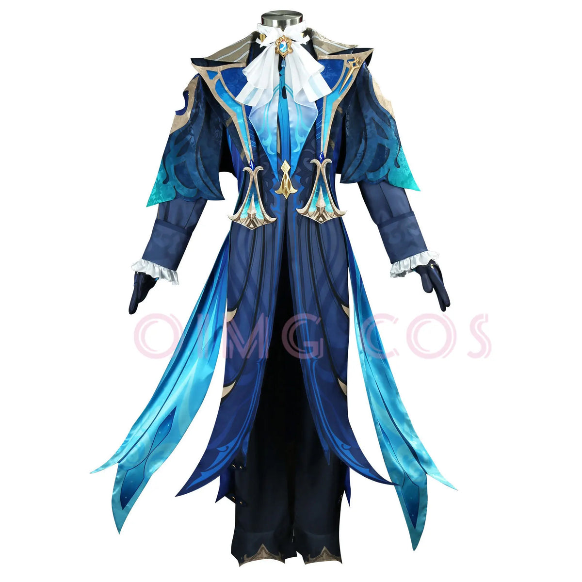 Genshin Impact Neuvillette Cosplay Costume Adult Carnival Uniform Wig Anime Halloween Party Costumes Masquerade Women Game
