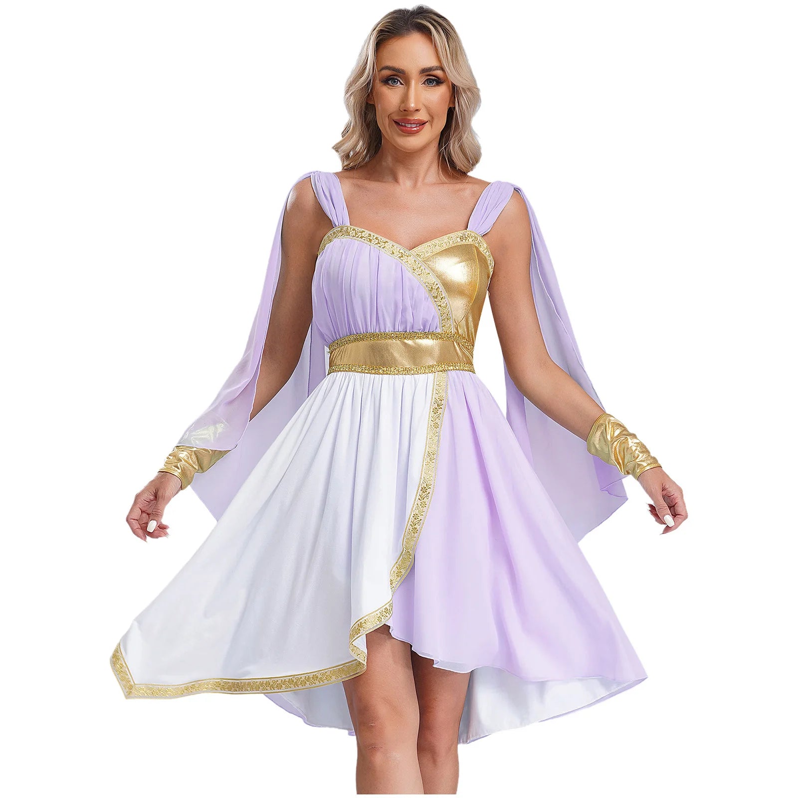 Women's Ancient Greek Goddess Chiffon Cosplay Dress
