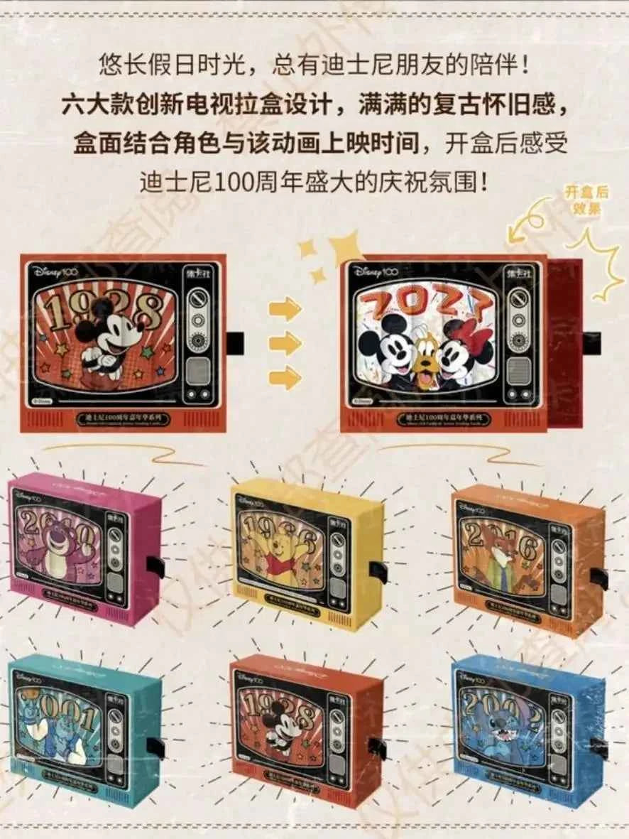 Card Fun Disney 100th Anniversary Carnival Commemorative Cards New Anime Peripherals Limited Collection Card Kids Toys Gift