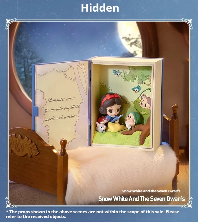 Genuine 100% Disney Princess Talry Tales Series Blind Box Action Figures Toy Collection Desktop Decoration Mystery Box Gift SS69