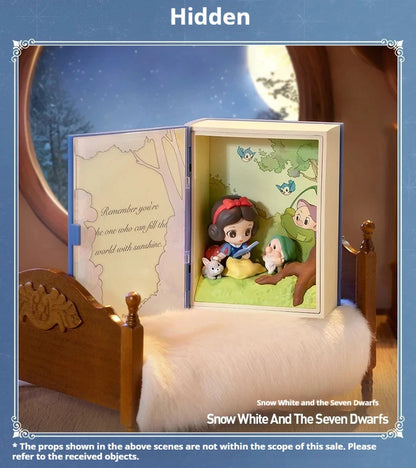 Genuine 100% Disney Princess Talry Tales Series Blind Box Action Figures Toy Collection Desktop Decoration Mystery Box Gift SS69