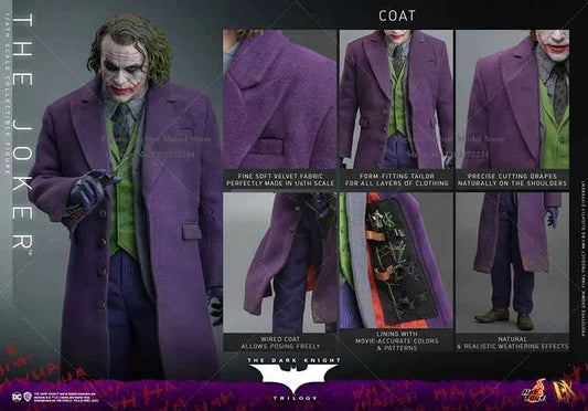 HOTTOYS HT DX32 1/6 Collectible Glue Hair Joker Action Figure Comics Dark Black Villain Delicate 12" Full Set Soldier Model