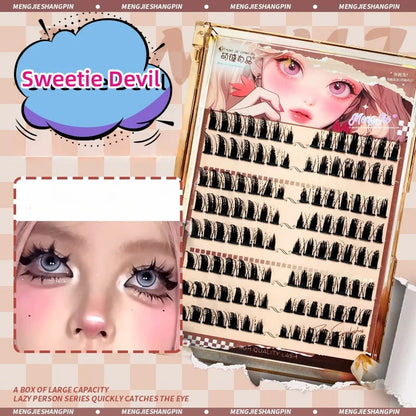 Little Devil False Eyelashes Manga Lashes Reusable Natural Thick Fluffy Soft Single Individual Cluster Eye Extension Beauty Tool SS69
