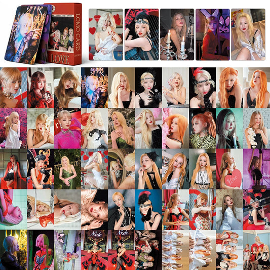 KPOP 55cards/set (G) I-DLE Album Card I FEEL Album GIDLE Ye Shuhua MINNIE Printed Photo Card LOMO Card Gift For Girls Collection SS69