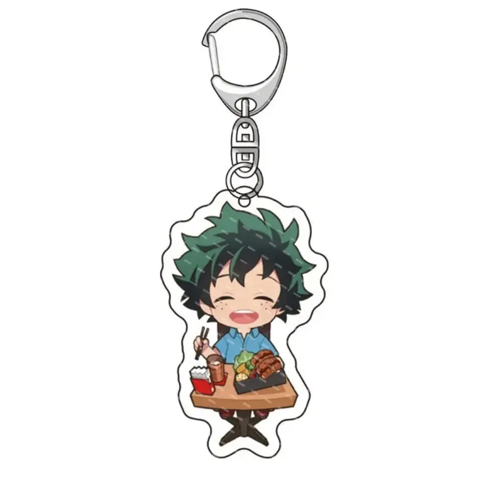 Fashion Anime College Keychain Cartoon Character Double Sided Acrylic Key Chain Fans Collection Jewlry Gift SS69