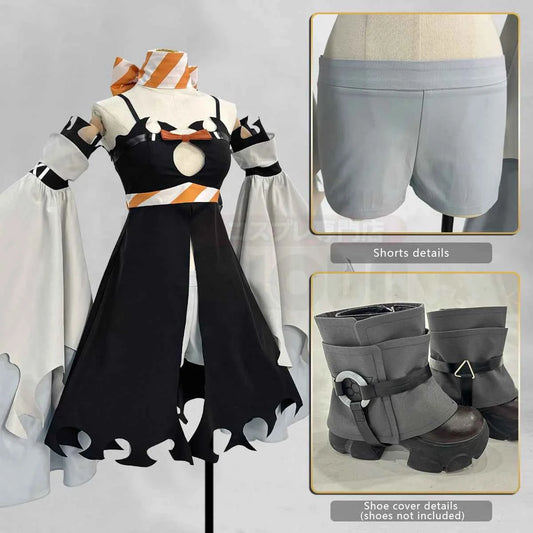 HOLOUN Gachiakuta Anime Amo Cosplay Costume Boot Covers Dress Scarf Shorts Sleeves Convention Halloween Christmas Gift